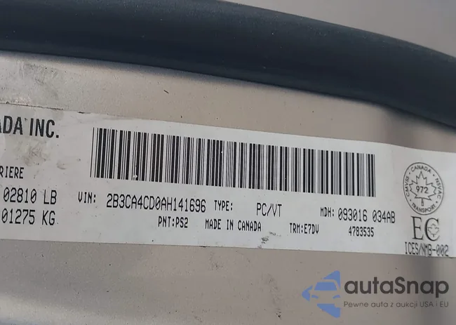 2B3CA4CD0AH141696: 44160943