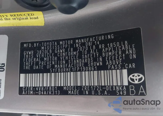 5YFBURHE1FP190861: 44160983