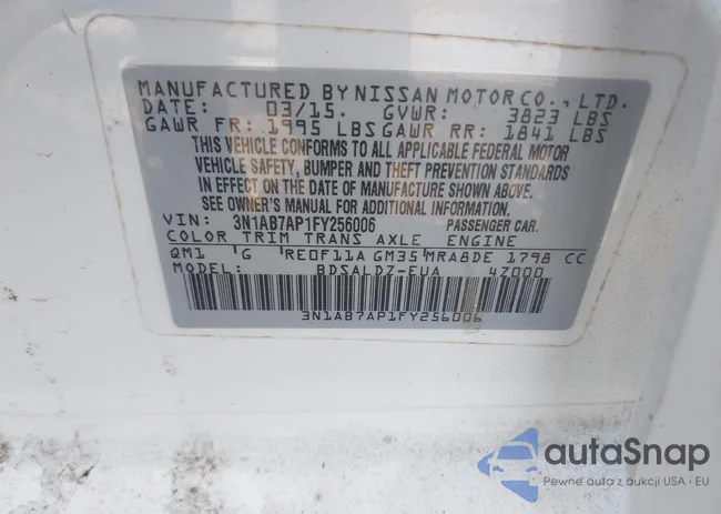 3N1AB7AP1FY256006: 44161042