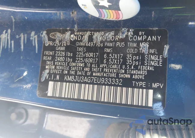 KM8JU3AG7EU933332: 44160067