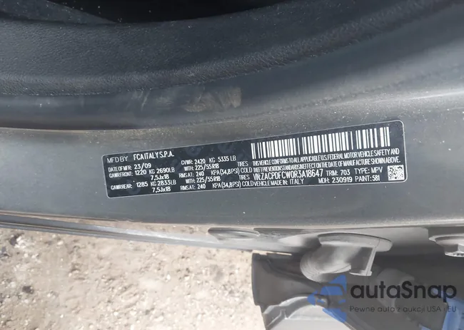 ZACPDFCW0R3A18647: 44160115