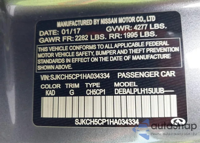 SJKCH5CP1HA034334: 44160124