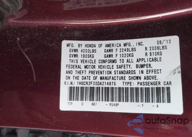 1HGCR2F30DA214875: 44160149