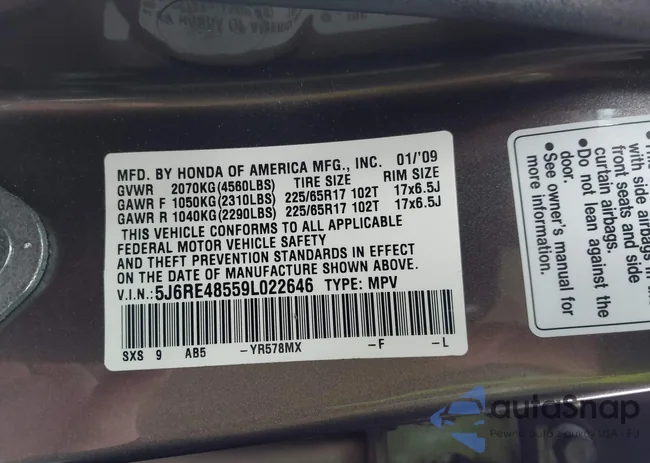 5J6RE48559L022646: 44160150