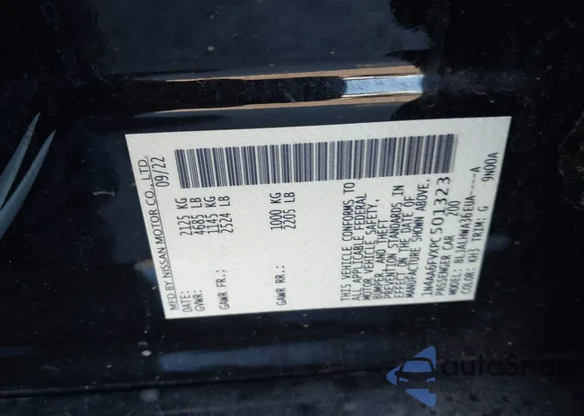 1N4AA6FVXPC501323: 44160189