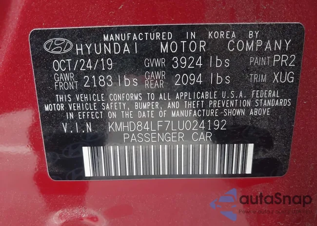 KMHD84LF7LU024192: 44160192