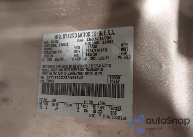 1FTYR10D73PA95542: 44160259