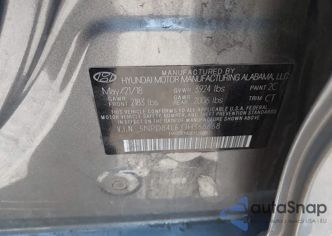 5NPD84LF3JH366668: 44160304