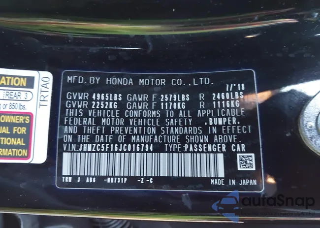 JHMZC5F16JC016794: 44160354