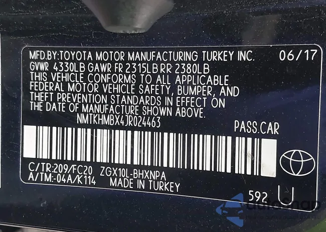 NMTKHMBX4JR024463: 44160380