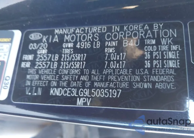 KNDCE3LG9L5035197: 44161475