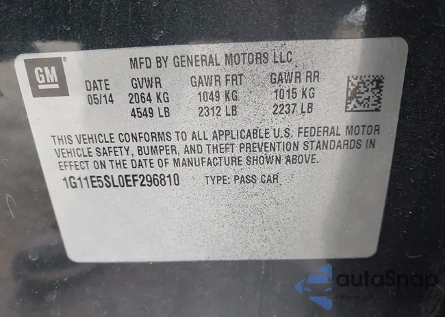 1G11E5SL0EF296810: 44161609