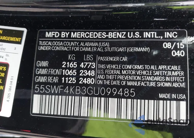 55SWF4KB3GU099485: 44161907