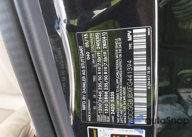 WDCGG8JBXFG441394: 44161926