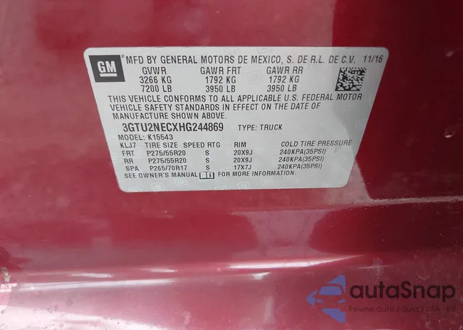 3GTU2NECXHG244869: 44161968