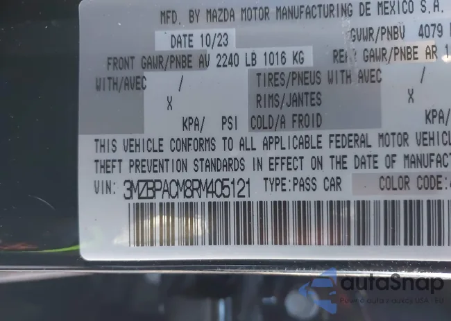 3MZBPACM8RM405121: 44161971