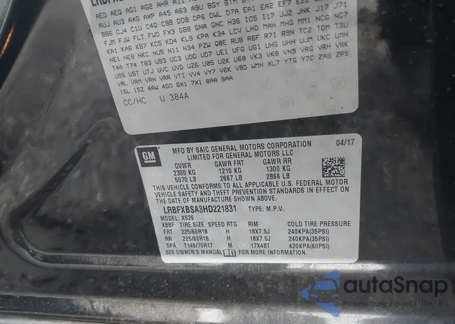 LRBFXBSA3HD221831: 44162047