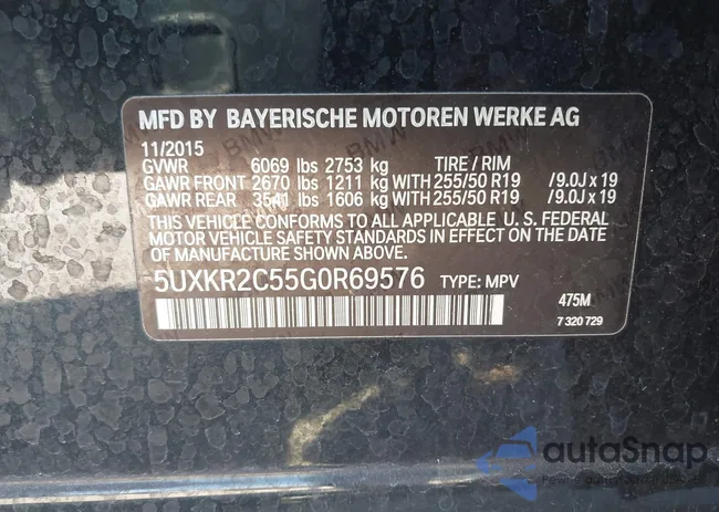 5UXKR2C55G0R69576: 44161180