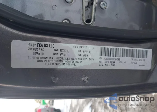 2C3CCAGGXHH527102: 44161250