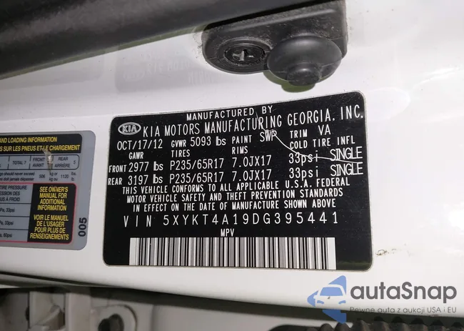 5XYKT4A19DG395441: 44161377