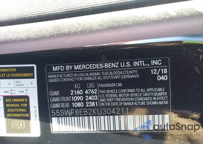 55SWF8EB2KU304211: 44162477