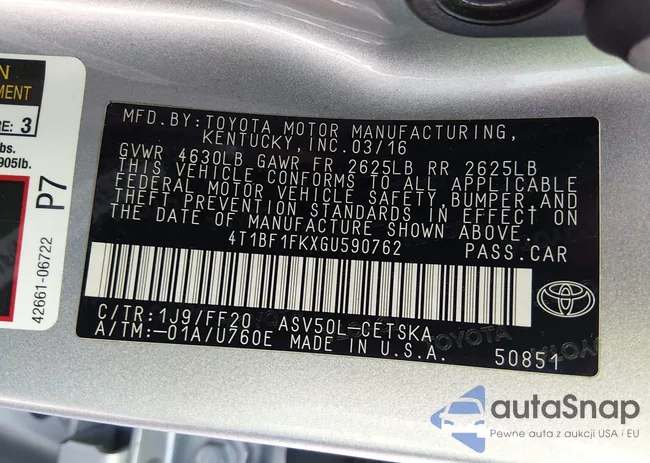 4T1BF1FKXGU590762: 44162479