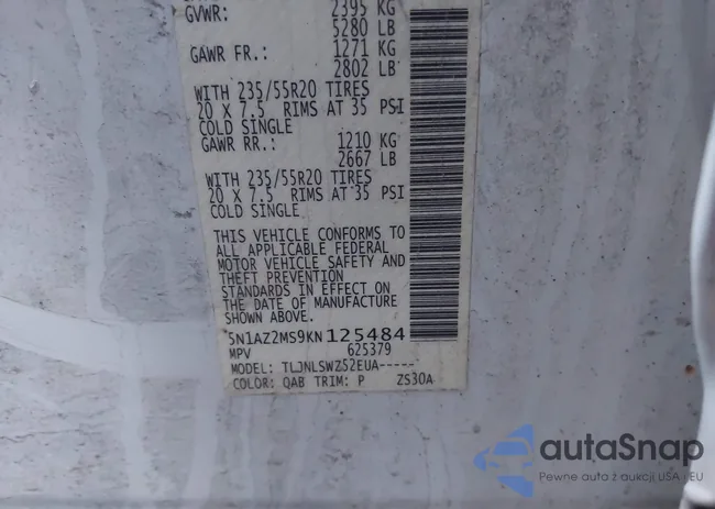 5N1AZ2MS9KN125484: 44162655