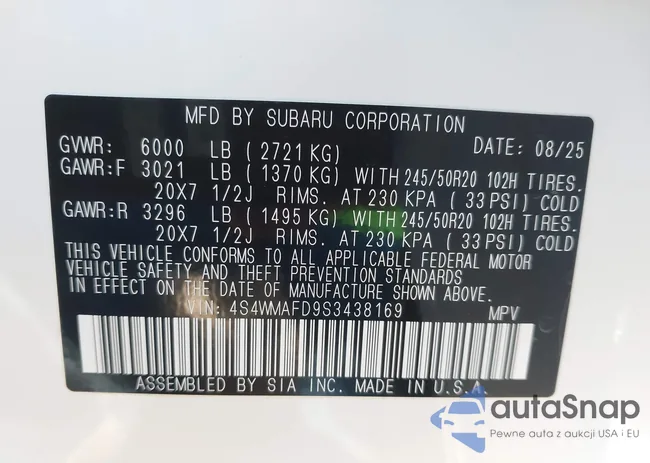 4S4WMAFD9S3438169: 44162664