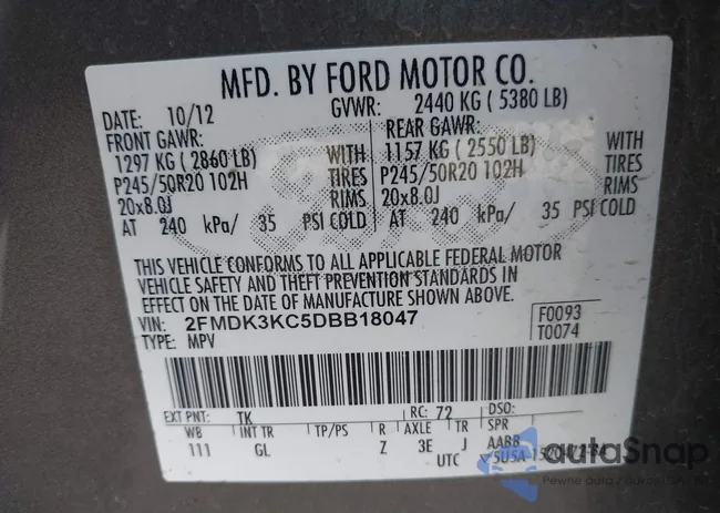 2FMDK3KC5DBB18047: 44162684