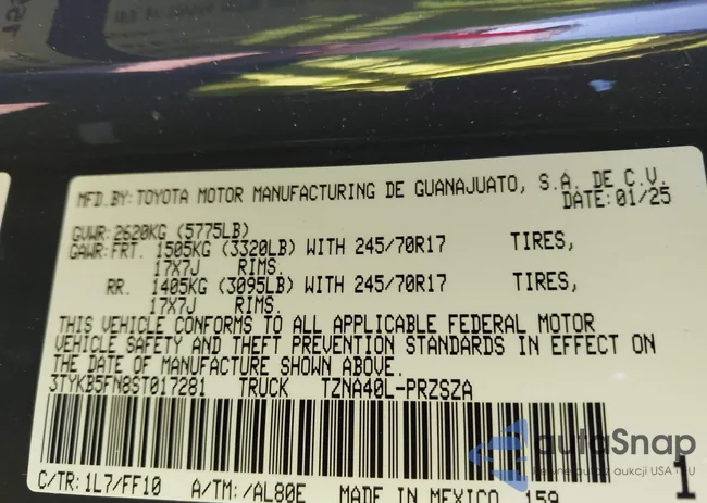 3TYKB5FN8ST017281: 44162738