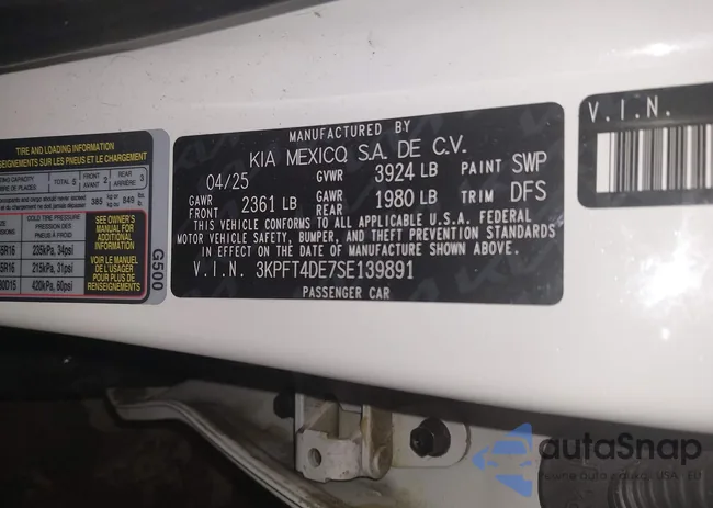 3KPFT4DE7SE139891: 44162750