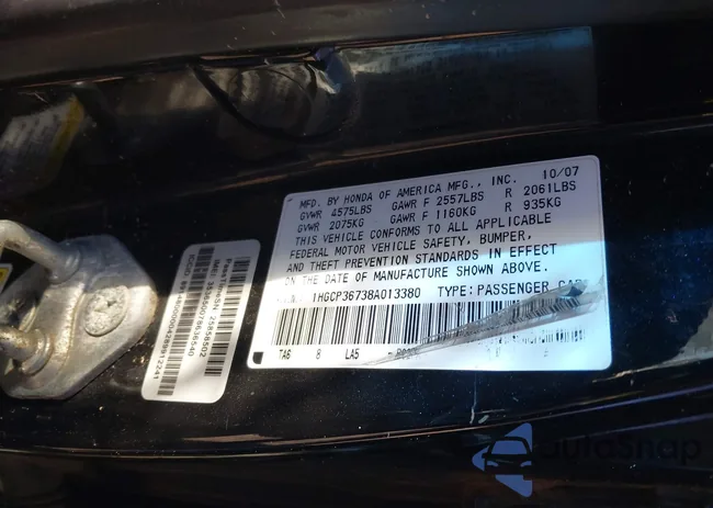 1HGCP36738A013380: 44162998