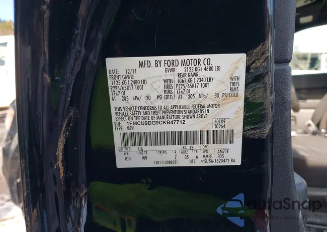 1FMCU9DG9CKB47712: 44163025