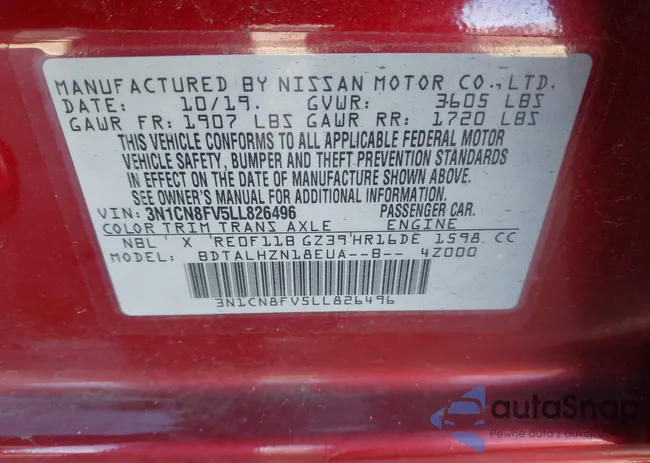 3N1CN8FV5LL826496: 44163046