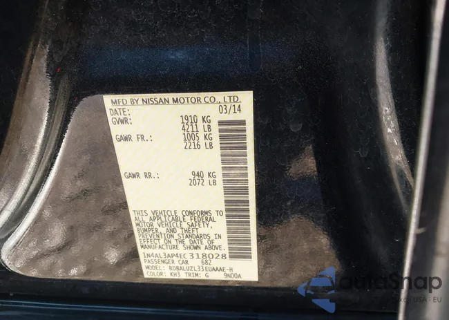 1N4AL3AP4EC318028: 44162125