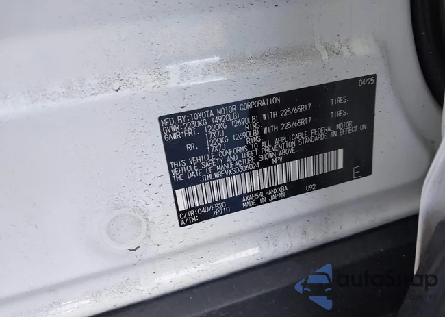 JTMLWRFVXSD306024: 44162145