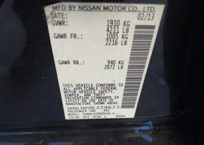 1N4AL3AP2DC229623: 44162221