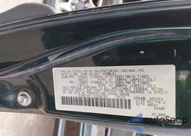 5TBBT44113S364707: 44162257