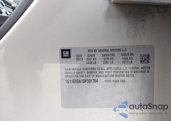 1G11E5SA1DF301784: 44163514