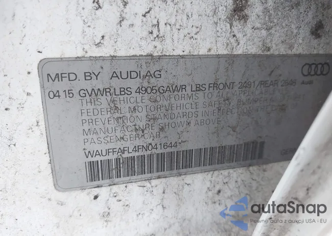 WAUFFAFL4FN041644: 44163516