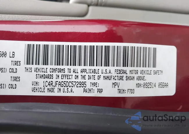 1C4RJFAG5DC572995: 44163643