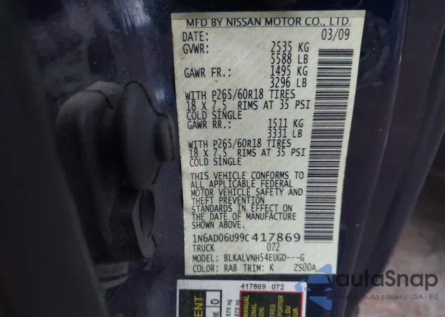 1N6AD06U99C417869: 44163681