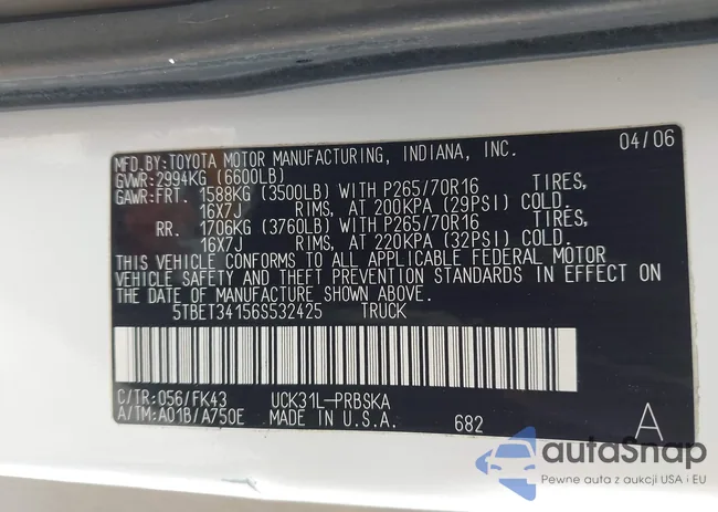 5TBET34156S532425: 44163734