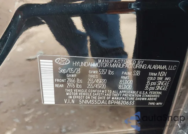 5NMS5DAL8PH620633: 44163773