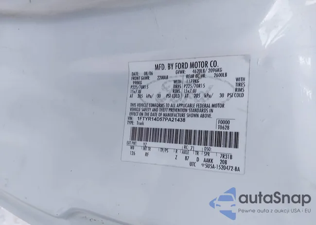 1FTYR14D57PA21438: 44164020