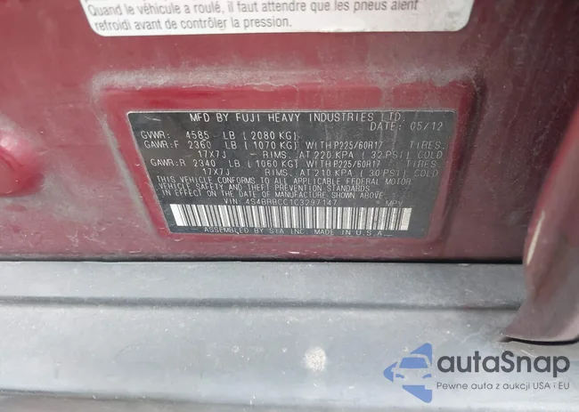 4S4BRBCC1C3297147: 44164030