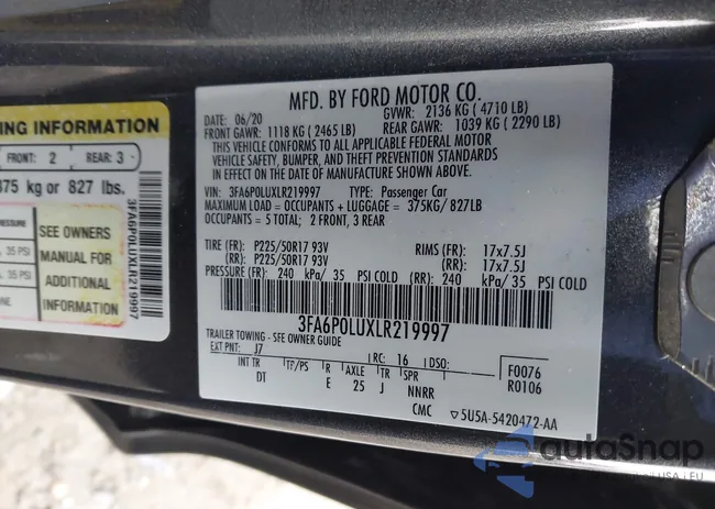 3FA6P0LUXLR219997: 44163320