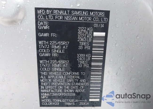 KNMAT2MV0FP505159: 44164562