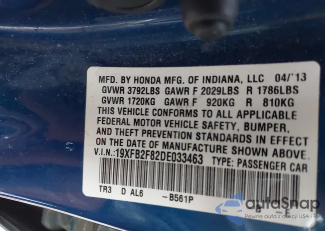 19XFB2F82DE033463: 44164579