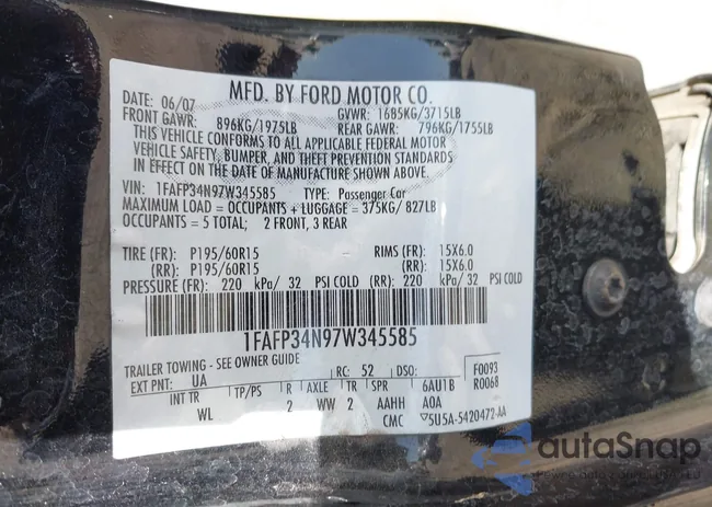 1FAFP34N97W345585: 44164690